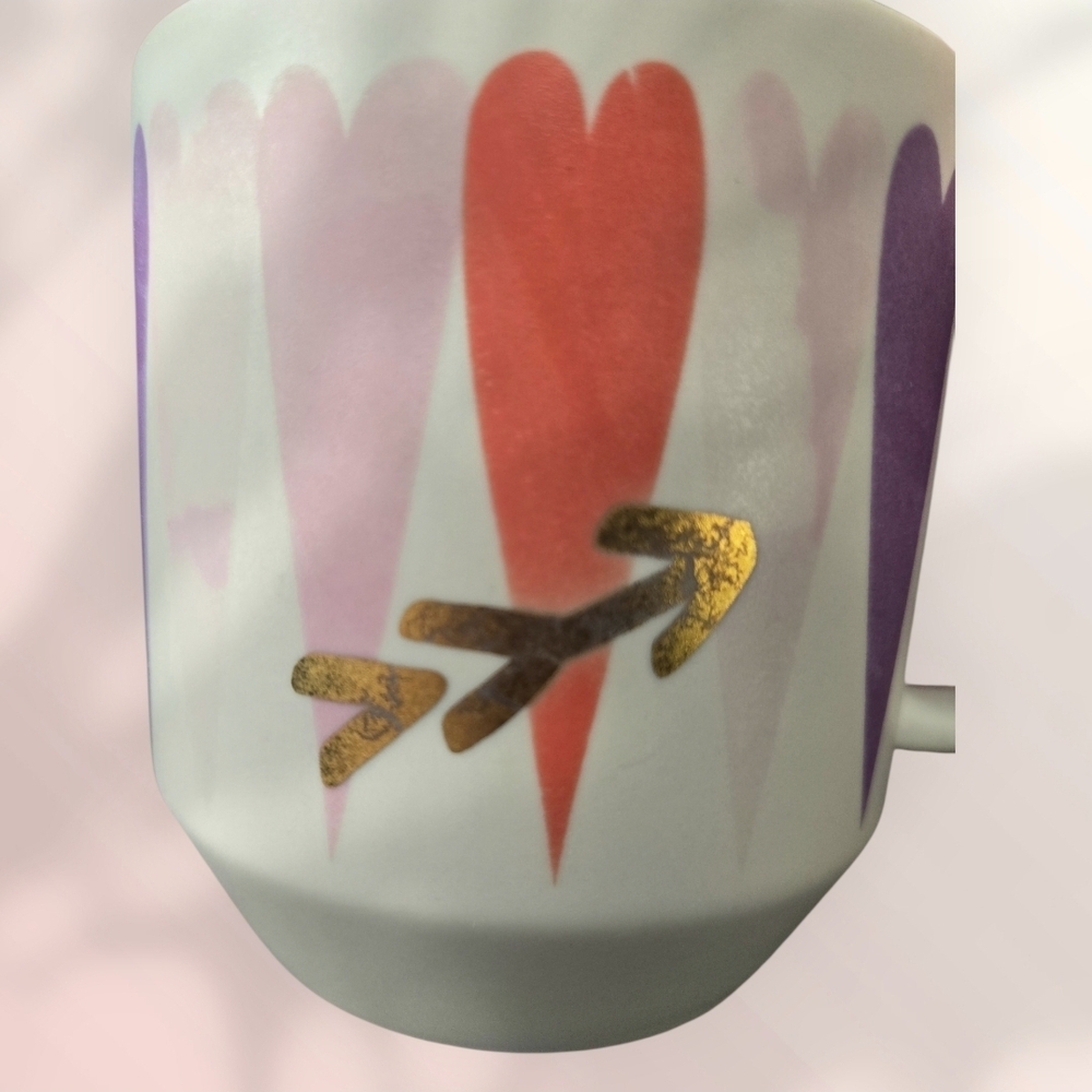 Starbucks 2016 Valentine Mug with Heart and Arrow Design - 12oz EUC - Picture 4 of 4